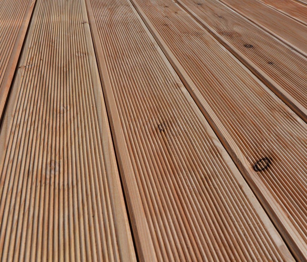 Deska tarasowa Modrzew ryfel gruby/cienki 300x14,5x2,6 cm Deska tarasowa Modrzew ryfel gruby/cienki 300x14,5x2,6 cm
