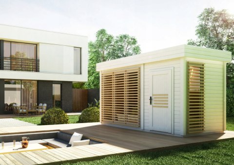 Sauna zewnętrzna AZALIA Komplet MALOWANA Sauna zewnętrzna AZALIA Komplet MALOWANA