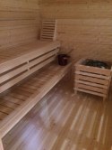Sauna zewnętrzna AZALIA Komplet MALOWANA