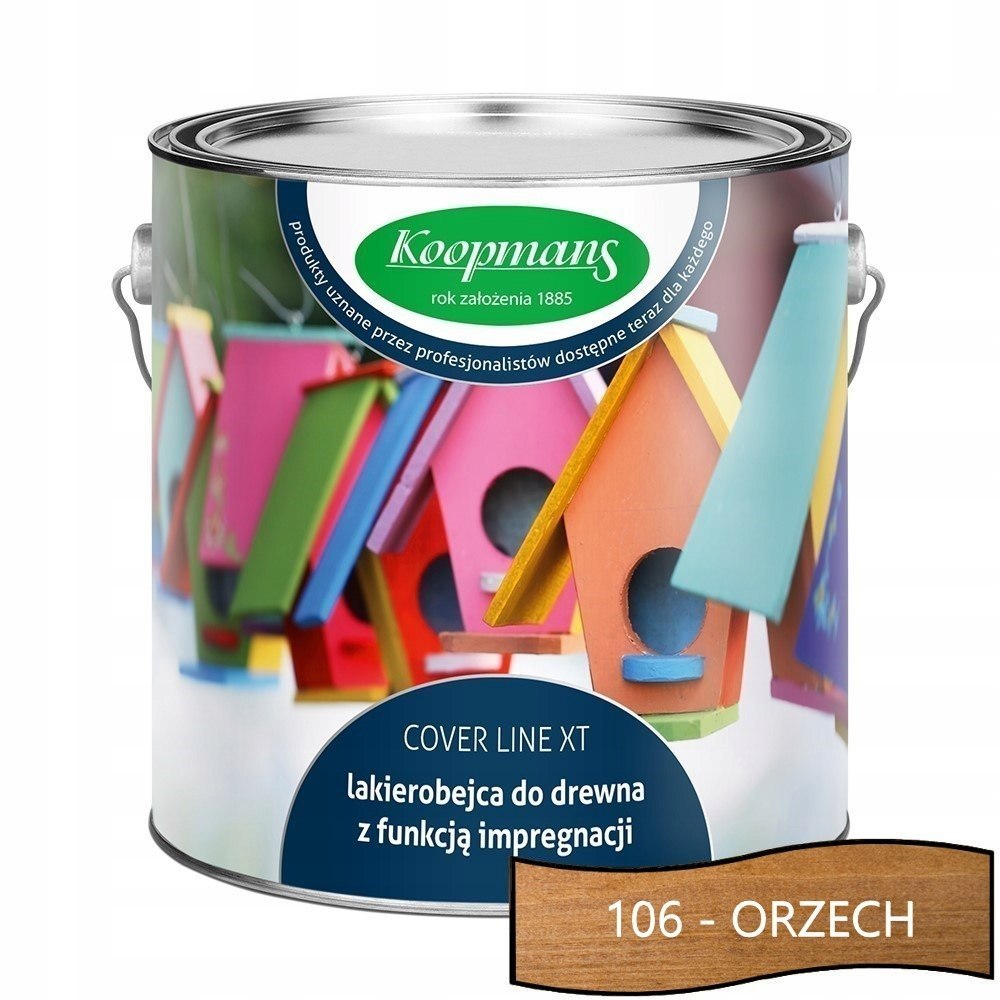 Lakierobejca Cover Line XT Koopmans 1L -106 ORZECH Lakierobejca Cover Line XT Koopmans 1L -106 ORZECH