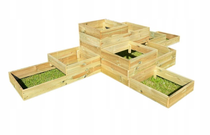 Skrzynia, warzywniak, zielnik, ZESTAW 124x90x43,5 Skrzynia, warzywniak, zielnik, ZESTAW 124x90x43,5