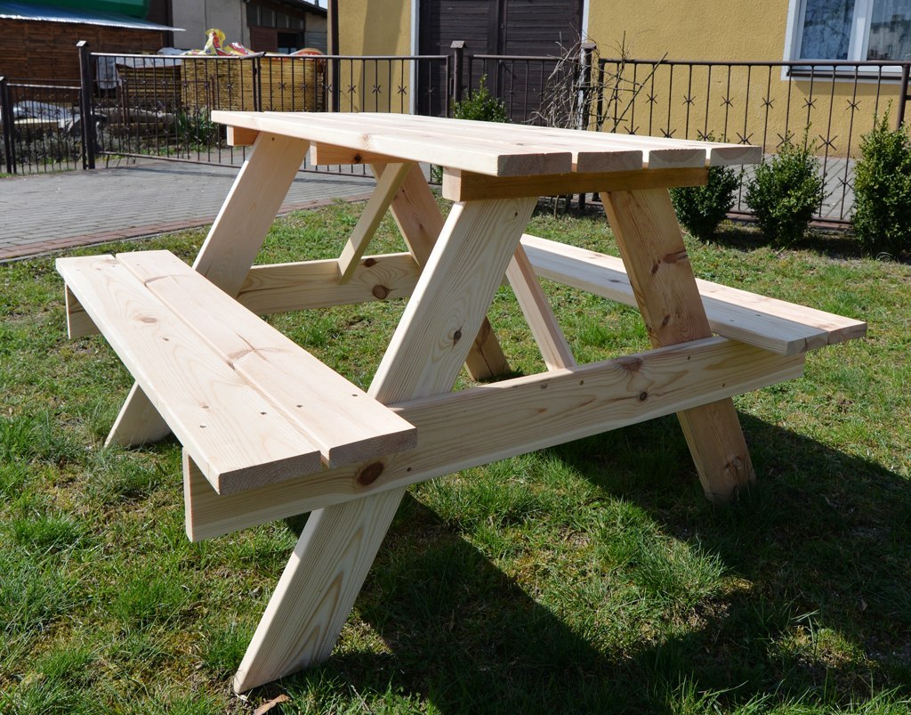 Stół z ławkami 150cm , zestaw 4 osobowy, WYPRZEDAŻ Stół z ławkami 150cm , zestaw 4 osobowy, WYPRZEDAŻ
