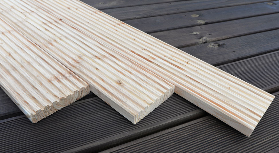 Deska tarasowa, ogrodzeniowa Modrzew 400x12x2,8cm Deska tarasowa, ogrodzeniowa Modrzew 400x12x2,8cm