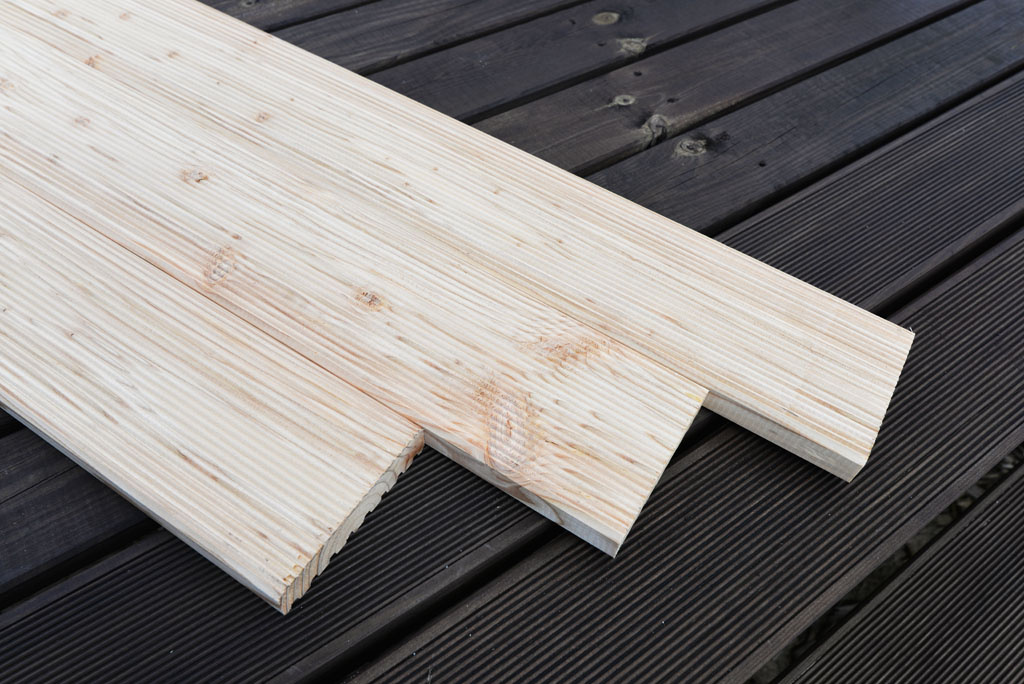 Deska tarasowa, ogrodzeniowa Modrzew 400x12x2,8cm Deska tarasowa, ogrodzeniowa Modrzew 400x12x2,8cm