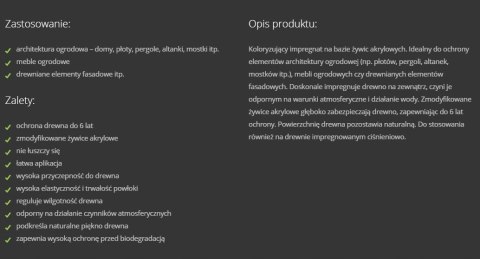 Impregnat do drewna bezpieczny dla dzieci Aquachron CZARNY Koopmans