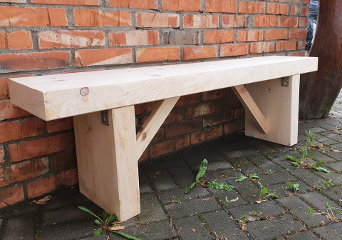 Ława, ławka na ognisko 150x30x40cm GRUBA Ława, ławka na ognisko 150x30x40cm GRUBA