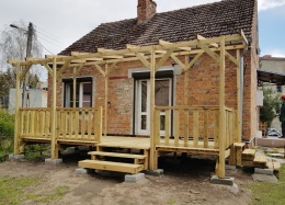 Taras do domku Holenderskiego 12m2 450x250x50cm