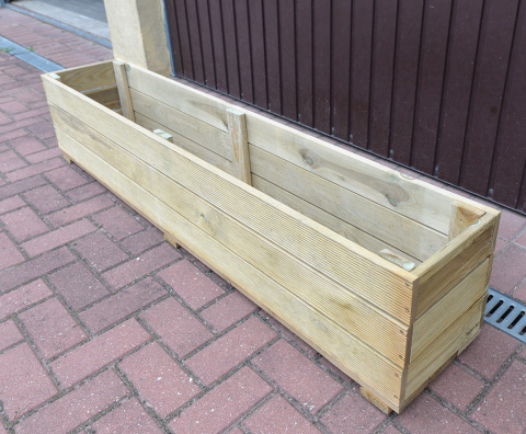 Doniczka 120x30x30cm ryflowana impr. ciśnieniowo Doniczka 120x30x30cm ryflowana impr. ciśnieniowo