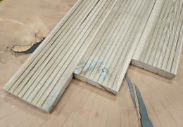 Deska tarasowa 240x12x2,8cm, ogrodzeniowa, ryflowana klasa A/B