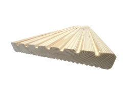 Deska tarasowa 150x14x1,9cm, konstrukcyjna, sosnowa ryflowana klasa C