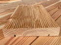 Deska tarasowa Modrzew ryflowana 240x14,5x2,7cm klasa C