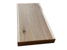 Deska tarasowa Modrzew ryflowana 60x14,5x2,7cm klasa C