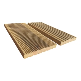 Deska tarasowa, ogrodzeniowa 200x14x1,9cm, sosnowa ryflowana, klasa C