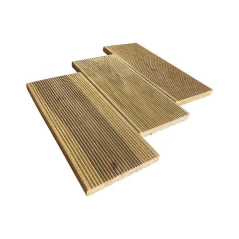 Deska tarasowa, ogrodzeniowa 200x14x1,9cm, sosnowa ryflowana, klasa C