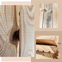 Deska tarasowa, ogrodzeniowa 240x14x1,9cm, sosnowa ryflowana, klasa C