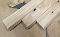 Deska, sztacheta, lamel, lamele, ogrodzenie MODRZEW 180x7,7x2,4cm klasa C