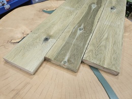 Deska tarasowa, sztacheta, deska ogrodzeniowa SOSNA 100x14,5x2,8 klasa A/B