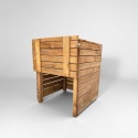 Kompostownik otwierany 63x63x80cm impr. na brąz 300L