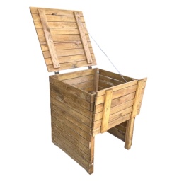 Kompostownik otwierany 63x63x80cm impr. na brąz 300L