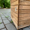 Kompostownik z pokrywą 102x102x78cm impr. na brązowo 800L Kompostownik z pokrywą 102x102x78cm impr. na brązowo 800L