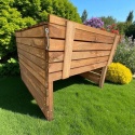 Kompostownik z pokrywą 102x102x78cm impr. na brązowo 800L Kompostownik z pokrywą 102x102x78cm impr. na brązowo 800L