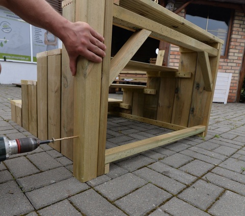 Schody do domku Holenderskiego, Angielskiego 117x100x69cm