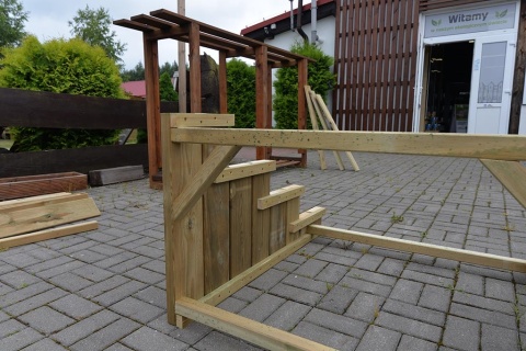 Schody do domku Holenderskiego, Angielskiego 117x100x69cm