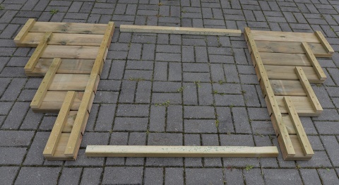 Schody do domku Holenderskiego, Angielskiego 117x100x69cm