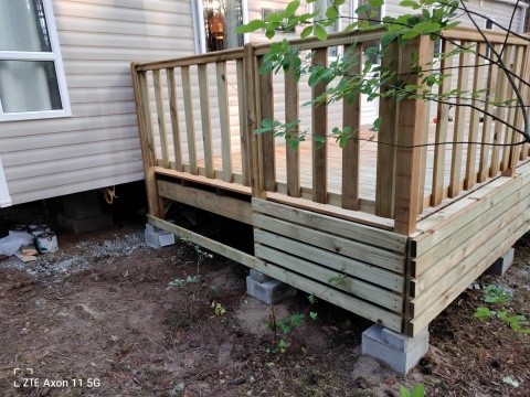 Taras do domku Holenderskiego, 15m2 , 590x250x50cm