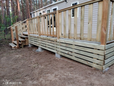 Taras do domku Holenderskiego, domu, kempingu 22m2 870x250x50cm