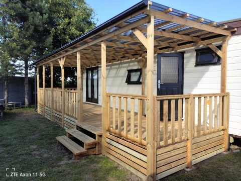 Taras do domku Holenderskiego, domu, kempingu 25m2 1000x250x50cm