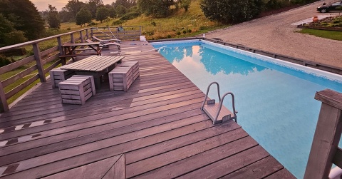 Zabudowa BASENU + TARAS WYPOCZYNKOWY 36m2 + basen 10x5m Zabudowa BASENU + TARAS WYPOCZYNKOWY 36m2 + basen 10x5m