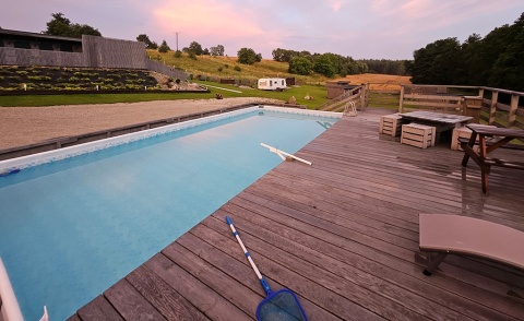 Zabudowa BASENU + TARAS WYPOCZYNKOWY 36m2 + basen 10x5m Zabudowa BASENU + TARAS WYPOCZYNKOWY 36m2 + basen 10x5m