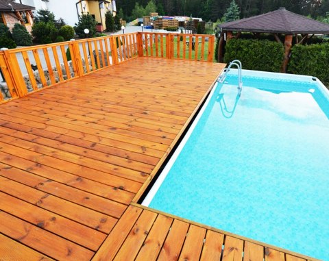 Zabudowa BASENU, basen, taras, Intex, Bestway