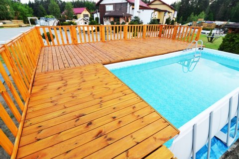 Zabudowa BASENU, basen, taras, Intex, Bestway