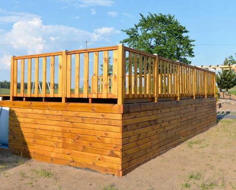 Zabudowa BASENU, basen, taras, Intex, Bestway