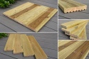 Deska tarasowa 60x14,5x2,8cm, sosnowa ryflowana klasa C