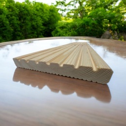 Deska tarasowa 60x14x1,9cm, sosnowa ryflowana klasa C