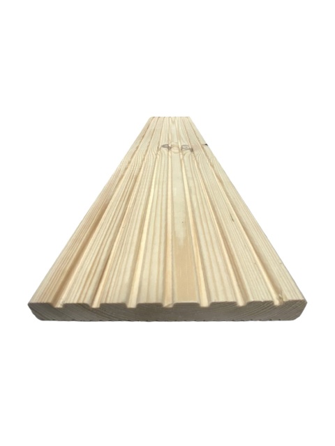 Deska tarasowa 60x14x1,9cm, sosnowa ryflowana klasa C