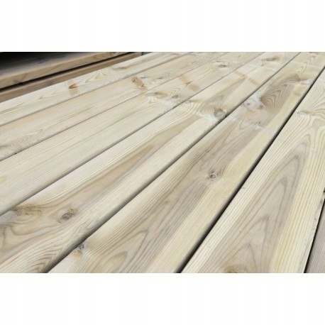 Deska tarasowa impregnowana, ryflowana 240x14x4cm, GRUBA , na pomost