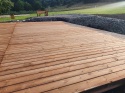 Deska tarasowa sosnowa 200x12x2,6cm gładka, BRĄZOWA klasa AA