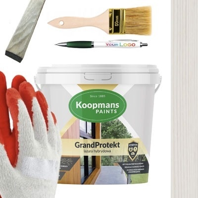Impregnat do drewna GRANDPROTEKT Lazura 912 3L Biel Alaski + Gratisy