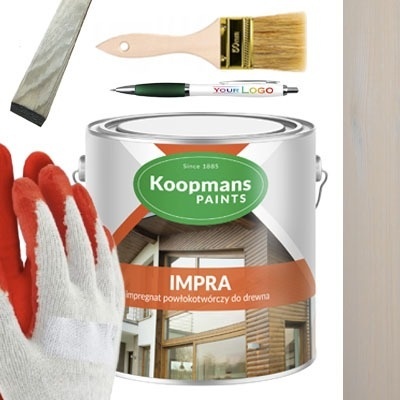 Impregnat do drewna IMPRA Koopmans 020 2,5L SZARY SARDYŃSKI + GRATISY