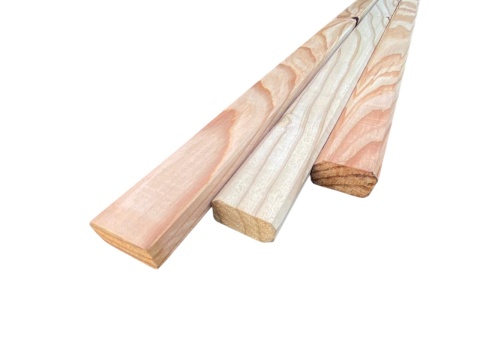 Listwa modrzewiowa, kantówka strugana gładka 120x30x16 mm klasa C