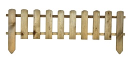 Mini płotek - palisada 120x45/30cm impr. ziel.