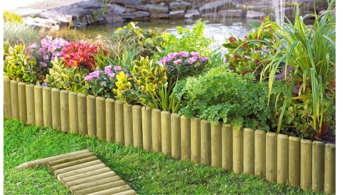 Mini płotek - palisada 60x30x4,5cm impr. ziel.