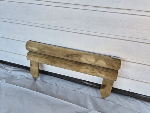 Mini płotek - palisada 60x30x7cm impr. ziel.