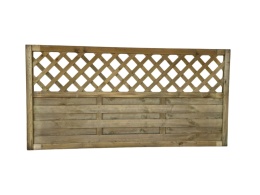 Ogrodzenie osłonowe z kratką, płot, PINUS 180x90cm impr.