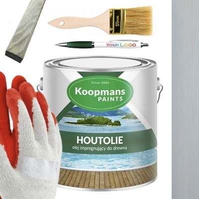 Olej do drewna HOUTOLIE Koopmans 040 2,5L SZARY CHORWACKI + GRATISY