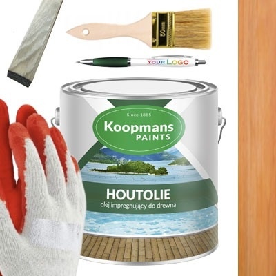 Olej do drewna HOUTOLIE Koopmans 107 5L ZŁOTY KASZTAN + GRATISY
